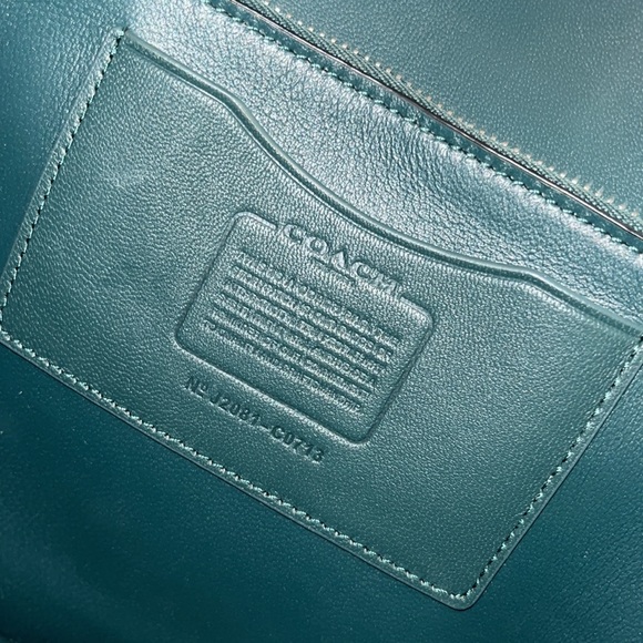 Coach Alie Shoulder Bag Colorblock Retro Teal Multi - Picture 11 of 16